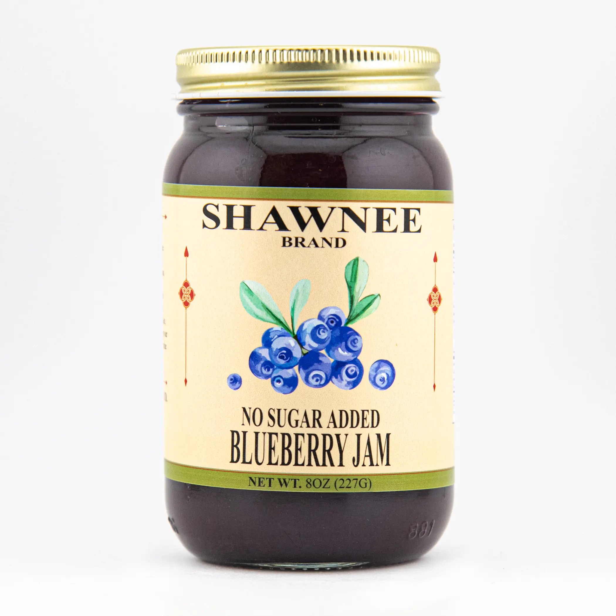 No Sugar Added Blueberry Jam - 1/2 Pint