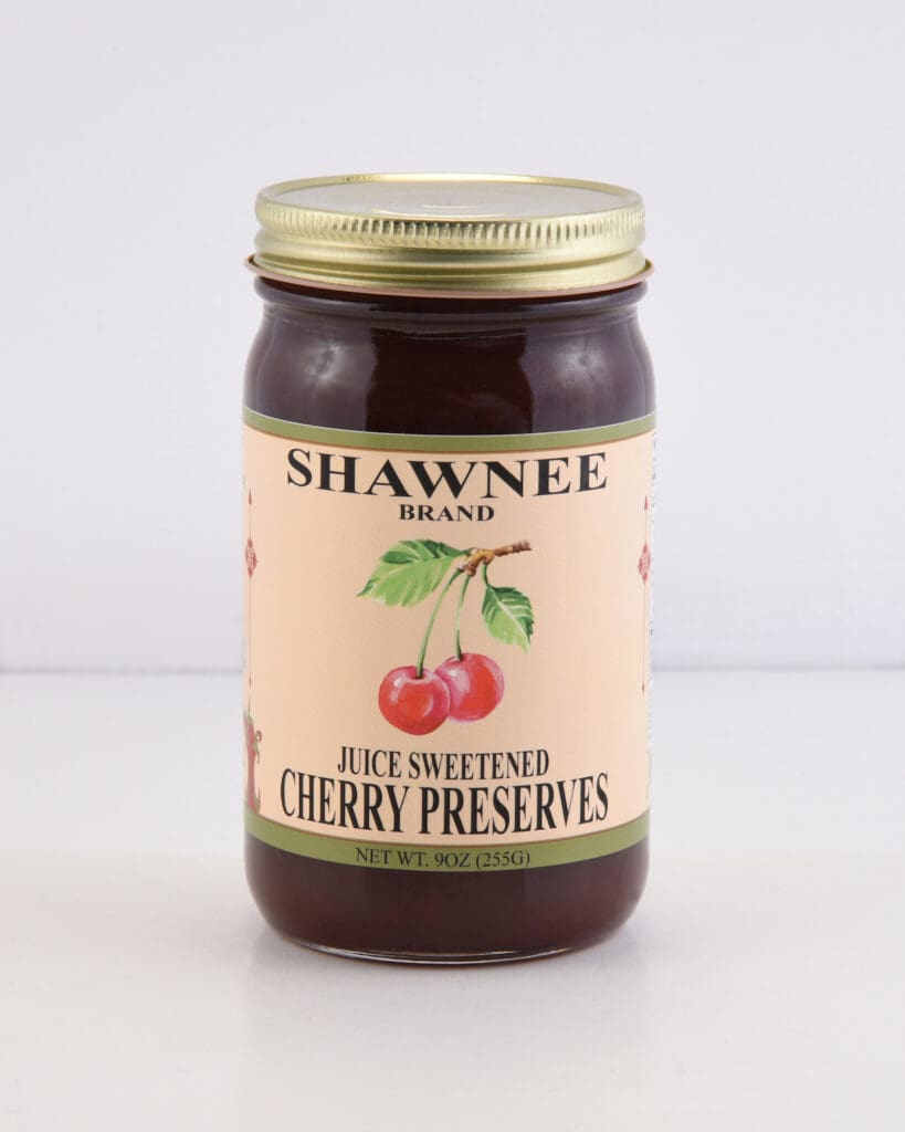 JS Cherry Preserves 1/2 Pint Shawnee Canning Company
