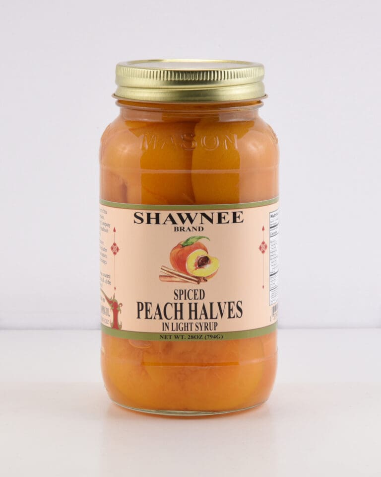 Spiced Peach Halves Quart Shawnee Canning Company