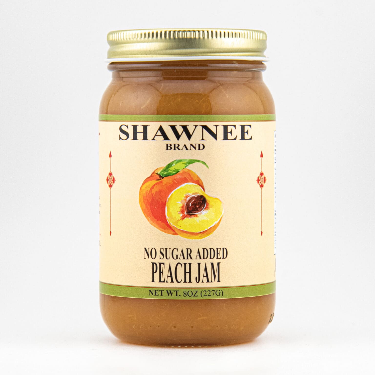 No Sugar Added Peach Jam - 1/2 Pint - Shawnee Canning Company