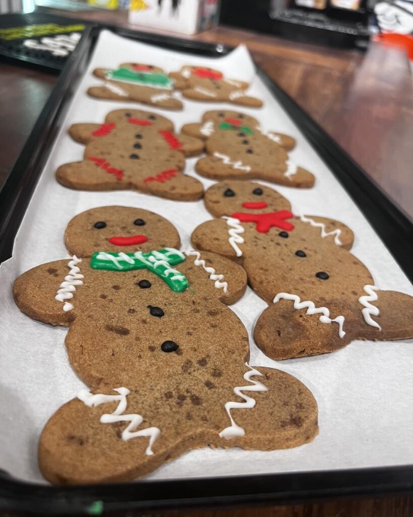 gingerbread cookies decorated bakery christmas